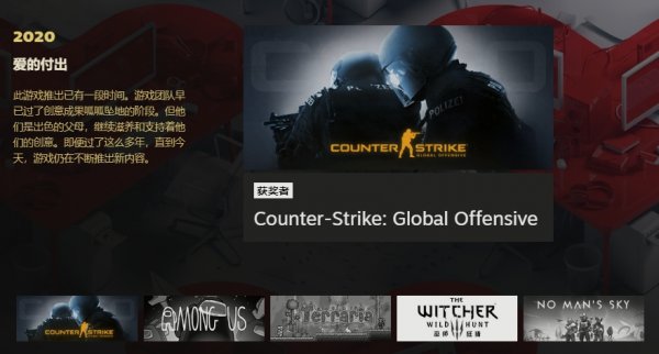 2020Steam大奖名单公布 这些游戏不负众望获奖