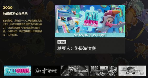 2020Steam大奖名单公布 这些游戏不负众望获奖