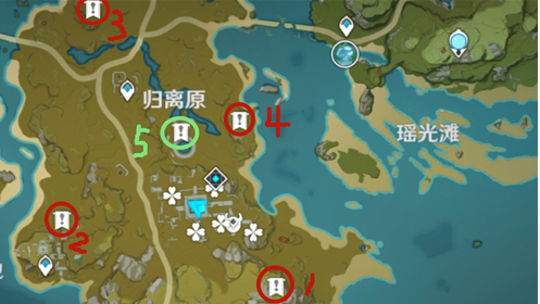 原神宝藏归离四个圆盘怎么启动？宝藏归离四个圆盘位置介绍