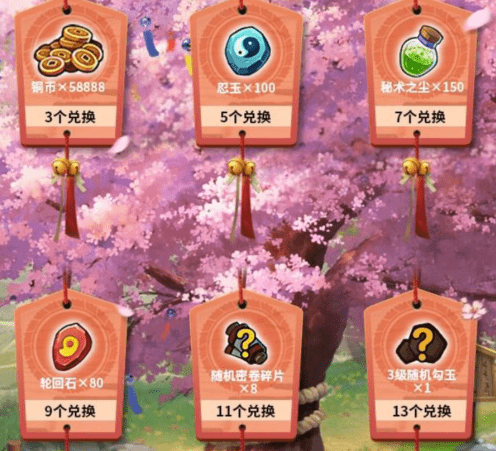 《火影忍者》手游2021年樱花祭许愿礼包