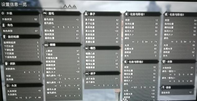 怪物猎人崛起捏脸数据有哪些