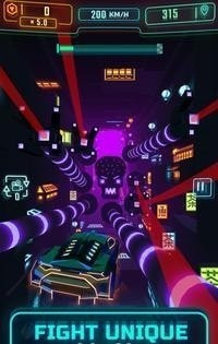 霓虹灯飞行汽车