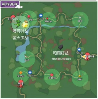 《小森生活》朝晖森林资源分布