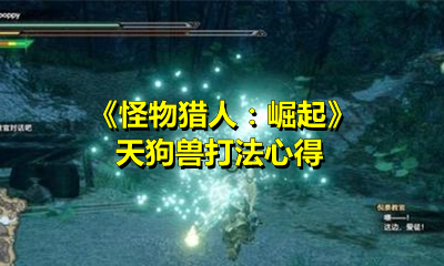 《怪物猎人：崛起》天狗兽打法心得