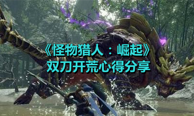 《怪物猎人：崛起》双刀开荒心得分享