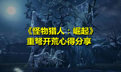 《怪物猎人：崛起》重弩开荒心得分享