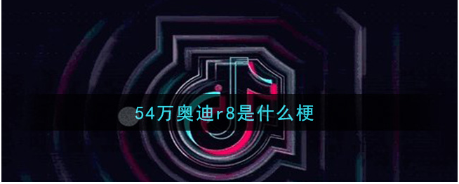 54万奥迪r8是什么梗