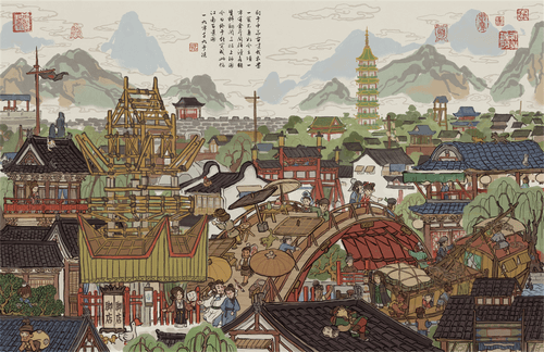 《江南百景图》卖花担子摆放攻略