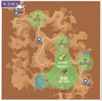 《小森生活》木灵峡谷资源