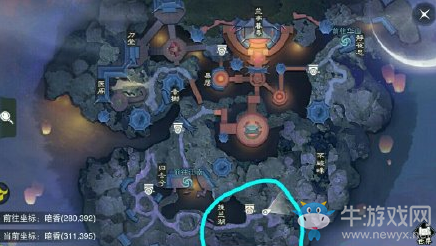 2021《一梦江湖》手游1月9日坐观万象打坐位置
