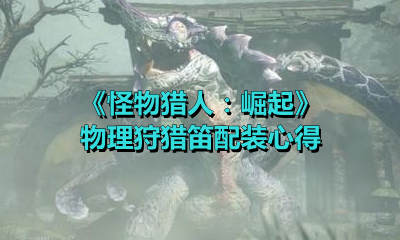 《怪物猎人：崛起》物理狩猎笛配装心得