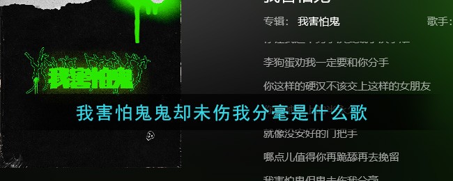 抖音我害怕鬼鬼却未伤我分毫是什么歌