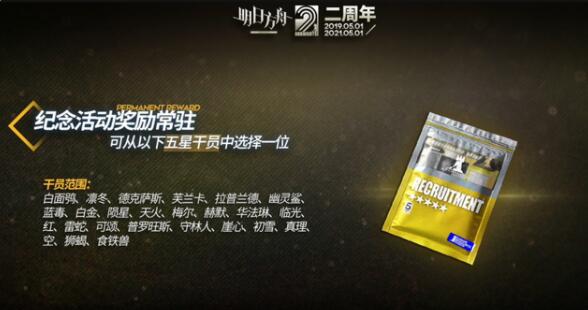 明日方舟二周年5星自选角色选择什么 明日方舟二周年5星自选角色如何选择