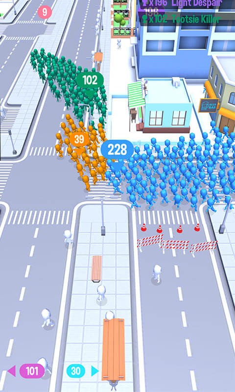 拥挤街道