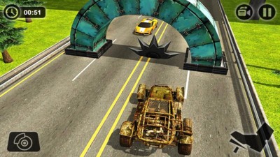 颠簸公路汽车碰撞