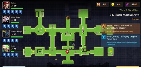 《坎公骑冠剑》5-6三星全收集通关方法