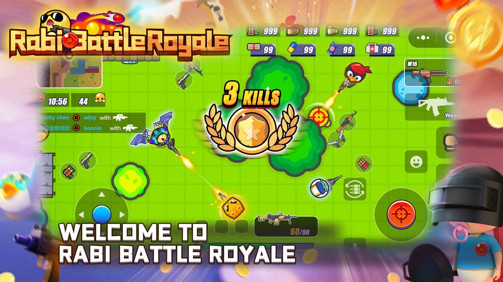 Rabi Battle Royale-2D Cartoon Sur