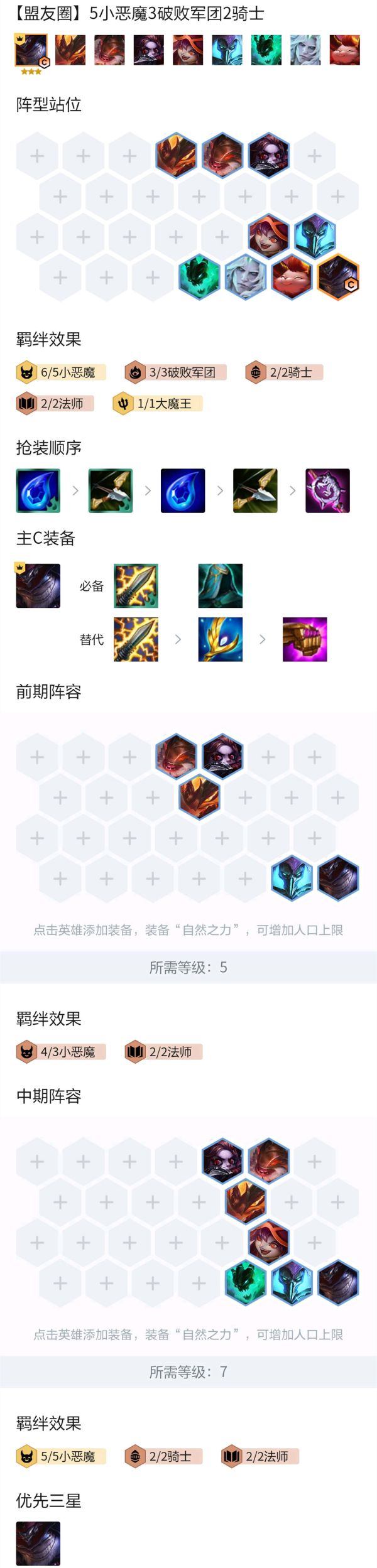 《云顶之弈》狂暴模式小恶魔阵容怎么玩