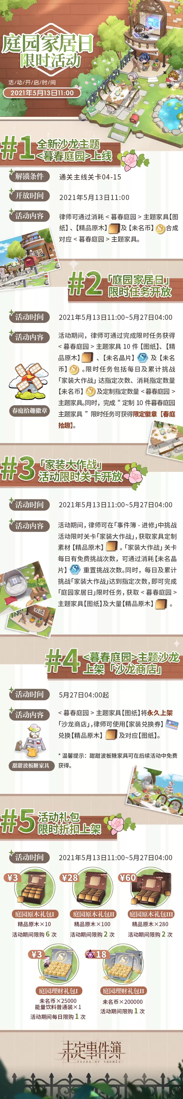《暮春庭园》主题家具如何解锁