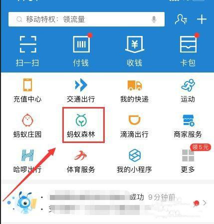 《支付宝》蚂蚁森林成就查看方法