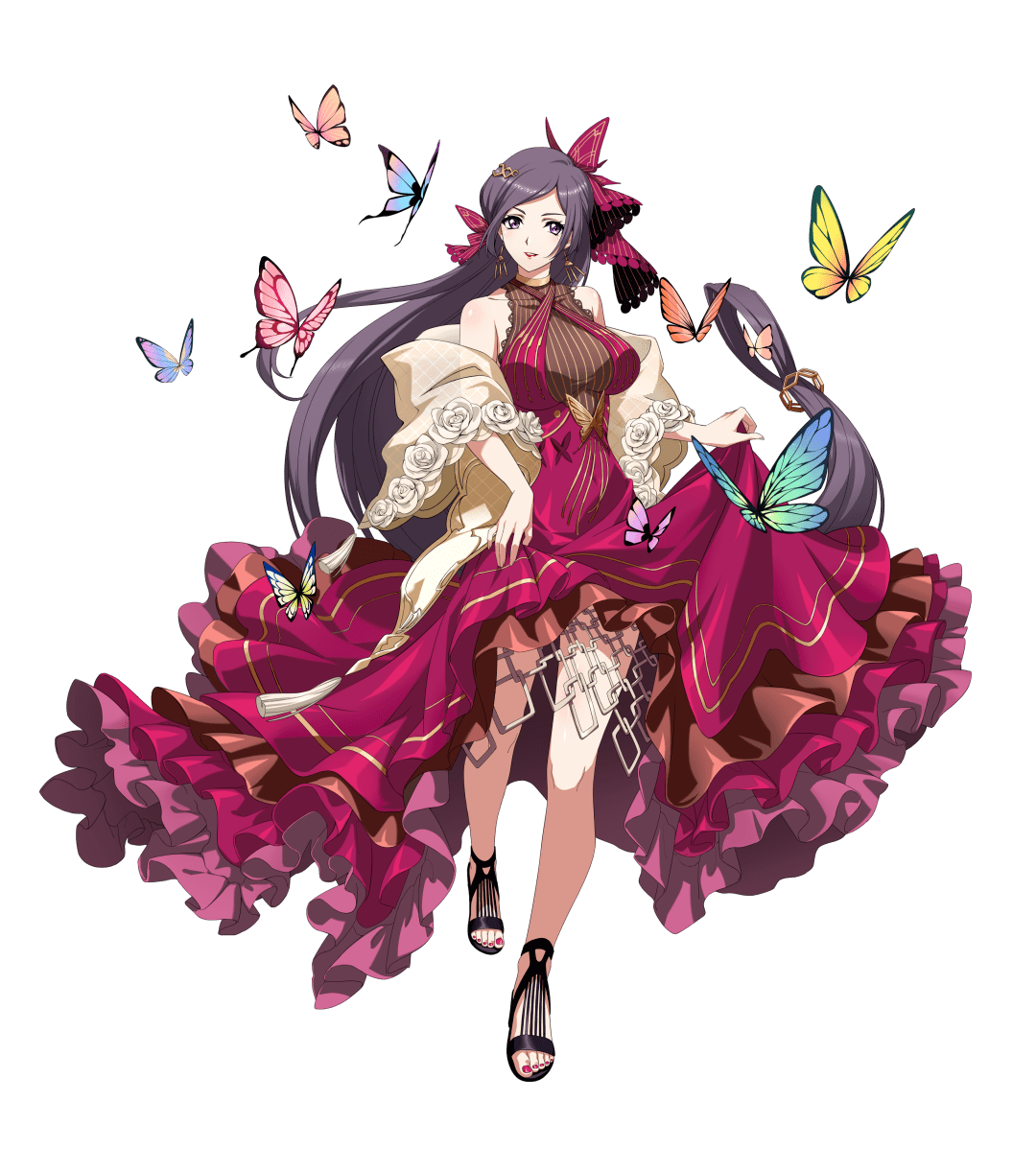 《梦幻模拟战》弗洛朗蒂娅蝶引风华皮肤欣赏