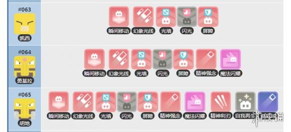 宝可梦探险寻宝凯西技能列表 胡地技能介绍