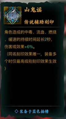 《影之刃3》传说刻印山鬼谣效果介绍