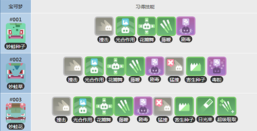 《宝可梦大探险》妙蛙草技能搭配指南
