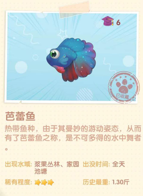 《摩尔庄园手游》芭蕾鱼图鉴介绍 《摩尔庄园手游》芭蕾鱼图鉴介绍
