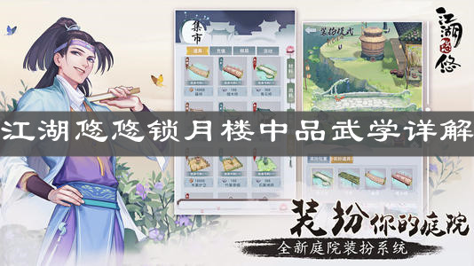 《江湖悠悠》锁月楼中品武学详解