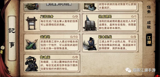 《烟雨江湖》手游剑王阁功法详解