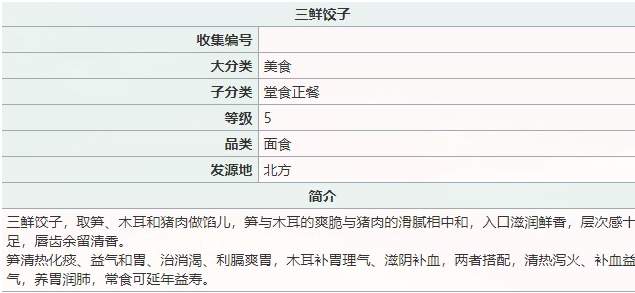 江湖悠悠三鲜饺子配方及喂养攻略
