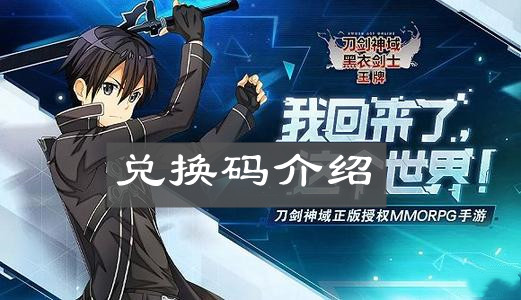 《刀剑神域黑衣剑士王牌》兑换码介绍