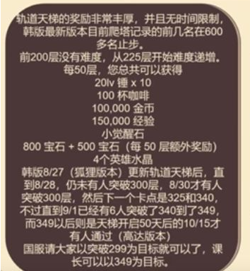 《坎公骑冠剑》轨道电梯总层数一览
