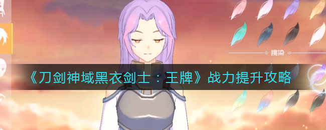 《刀剑神域黑衣剑士：王牌》战力如何提升攻略