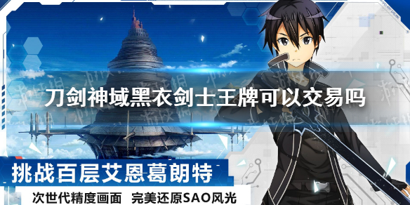 《刀剑神域黑衣剑士王牌》可以交易吗 交易系统介绍