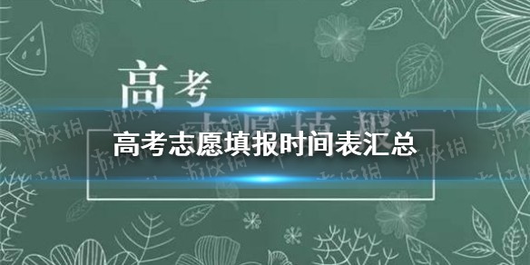 高考志愿填报时间表汇总（持续更新）