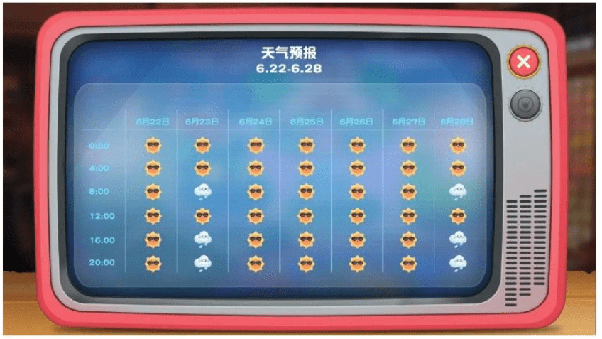 《摩尔庄园手游》6月22日到6月28日最新下雨时间介绍