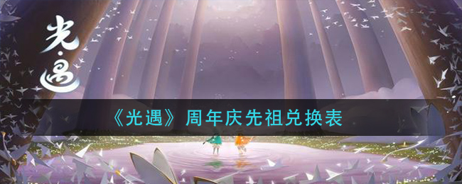 《光遇》周年庆先祖兑换表