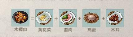 《江湖悠悠》木樨肉食谱配方一览 《江湖悠悠》木樨肉食谱配方一览