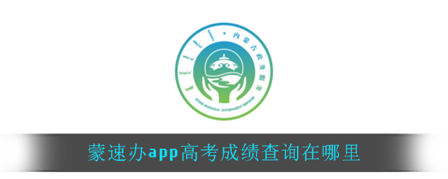 蒙速办app高考成绩查询在哪里