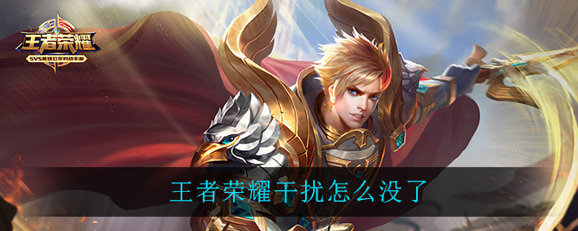 王者荣耀干扰怎么没了