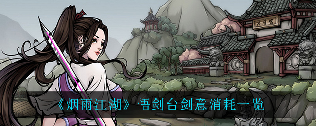 《烟雨江湖》悟剑台剑意消耗详细