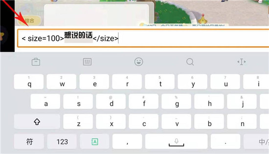 《摩尔庄园手游》聊天超大字体输入方法