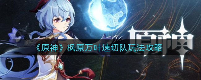 《原神》枫原万叶速切队玩法攻略