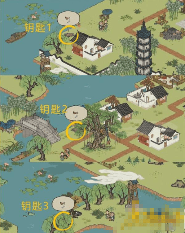 《江南百景图》钱塘春行钥匙宝箱位置介绍
