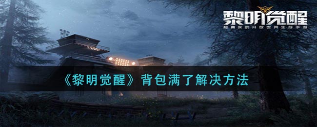 《黎明觉醒》背包满了解决方法