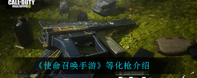 《使命召唤手游》等化枪介绍