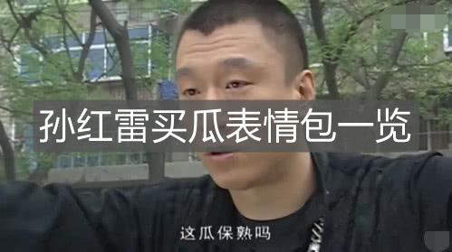 卖瓜人的一生之敌孙红雷买瓜表情包一览