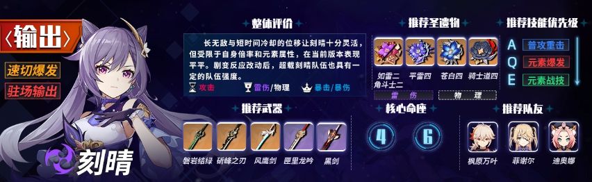 《原神》1.6主C哪个厉害